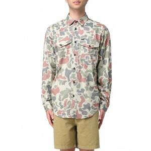 NEW FILSON twin lakes long sleeve sport shirt in shrub camo